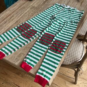 NWOT 2 pairs of Kid’s HANNAH ANDERSSON ICONIC HOLIDAY STRIPED PAJAMAS PANTS US14